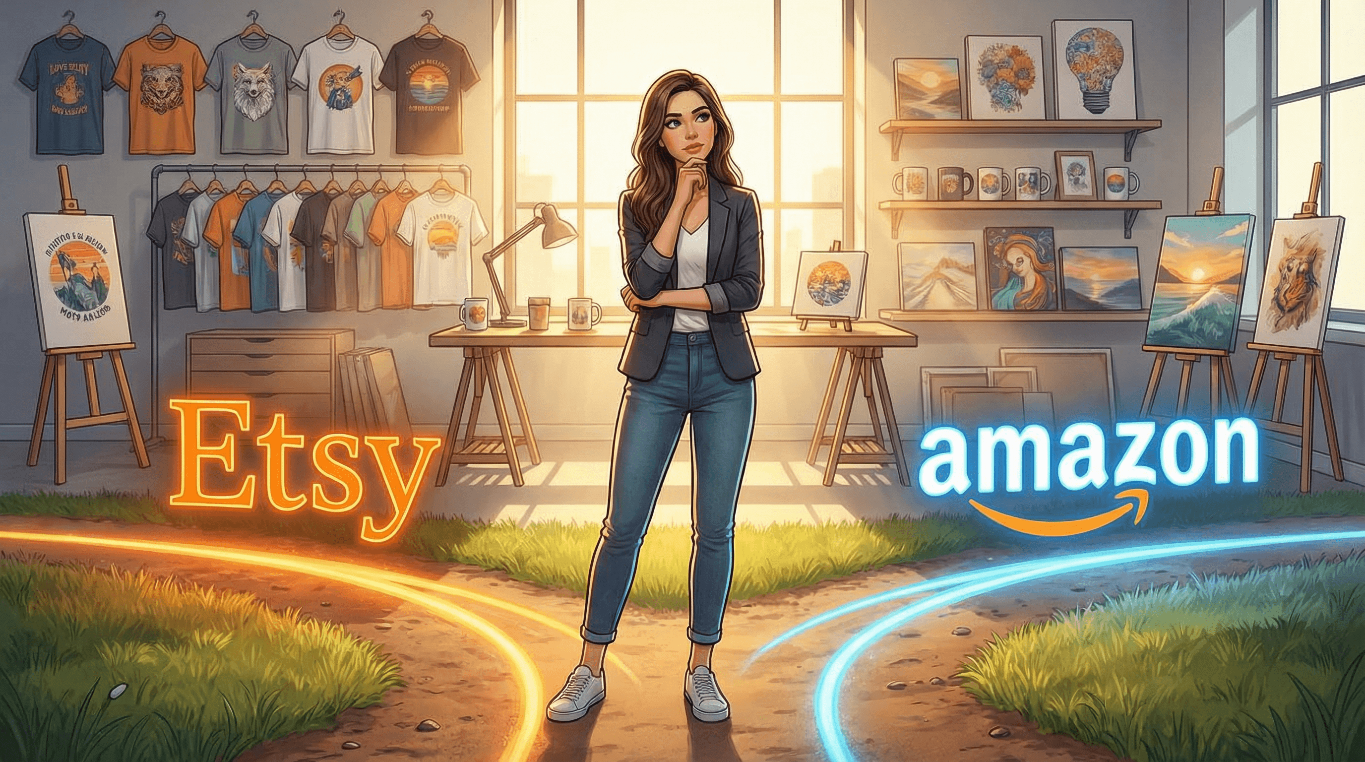 Cover for Etsy vs Amazon POD: Which Platform Will Make You More Money in 2025?