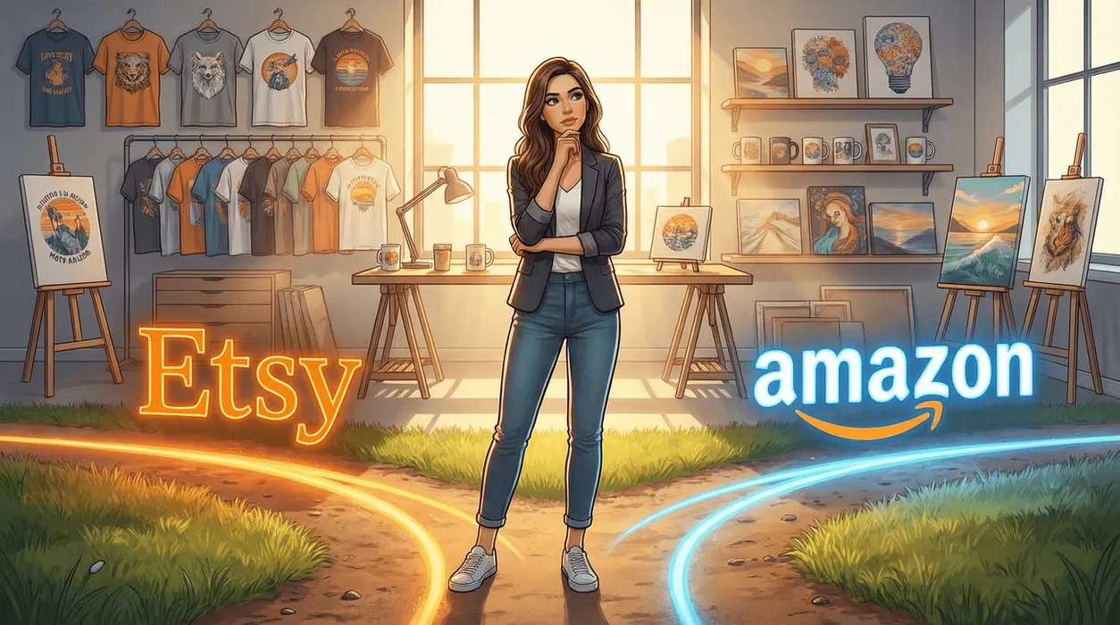 Etsy vs Amazon POD: Which Platform Will Make You More Money in 2025? blog post