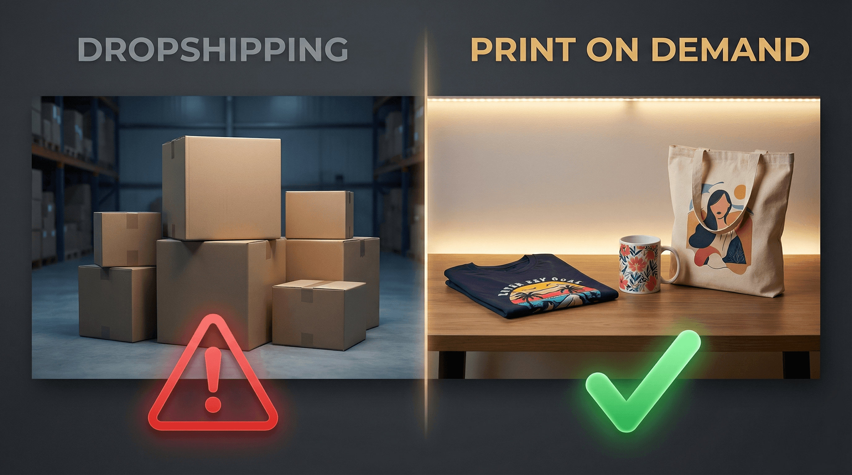 Cover for Dropshipping vs POD: Why Print on Demand Wins in 2025 (The Hidden Traps Revealed)