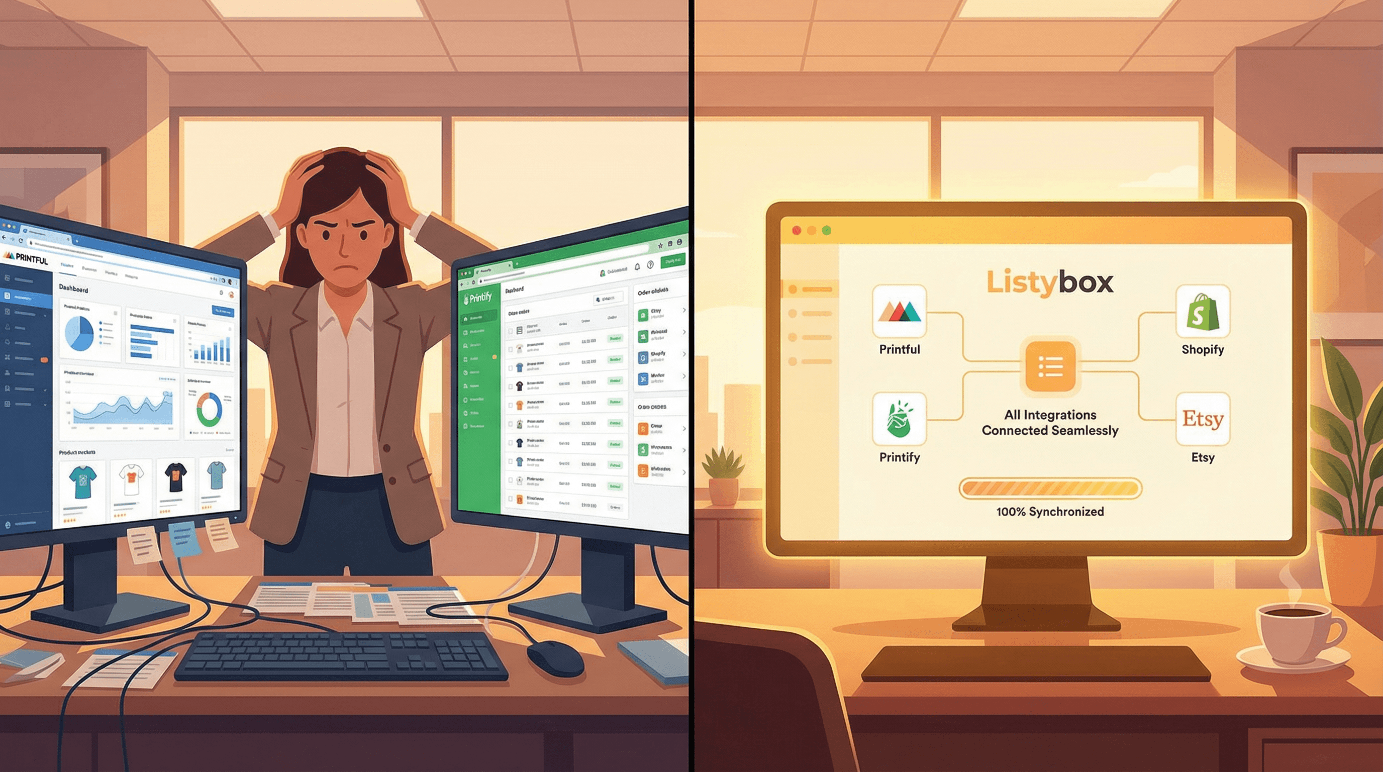 Cover for Printful vs Printify: Which Print-on-Demand Platform Actually Helps You Scale on Etsy?