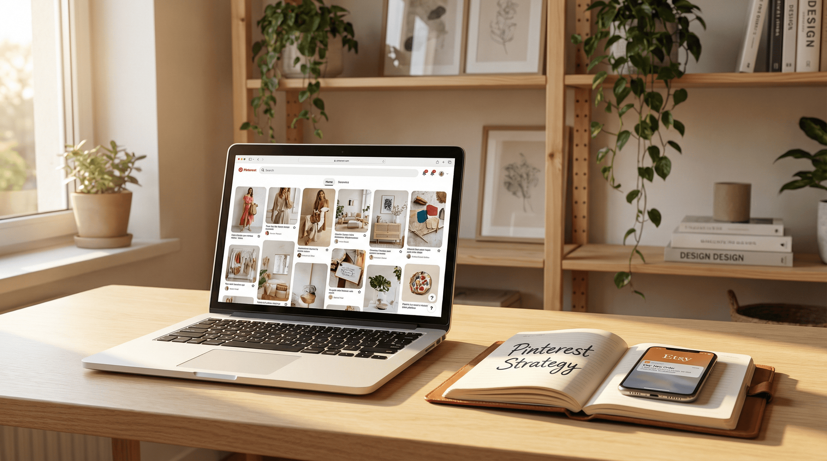 Cover for Etsy Pinterest Marketing: The Automated Path to Endless Traffic